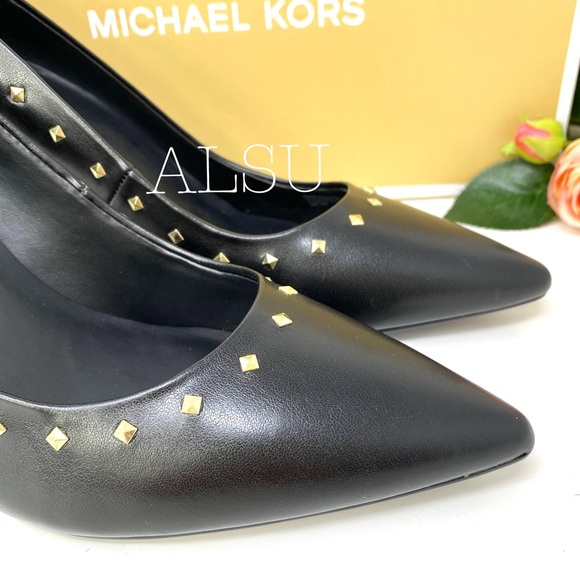 Michael Kors Flex MID Pump Nappa PU Leather Black - Picture 4 of 8